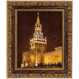 Картина из янтаря "Кремль"