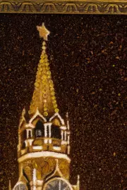 Картина из янтаря "Кремль"