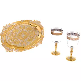 Набор для вина "Романтика" на 2 персоны,  Златоуст