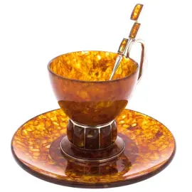 Чайный набор из янтаря "Аркада"