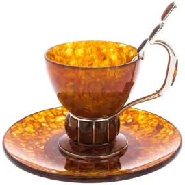 Чайный набор из янтаря "Аркада"