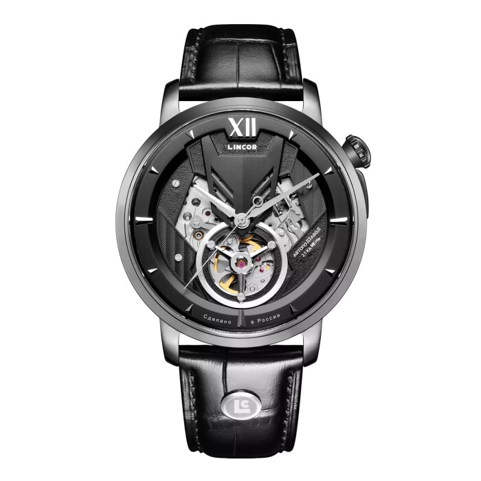 Automatic Mechanical Wristwatch Lincor UNI 7235 Black