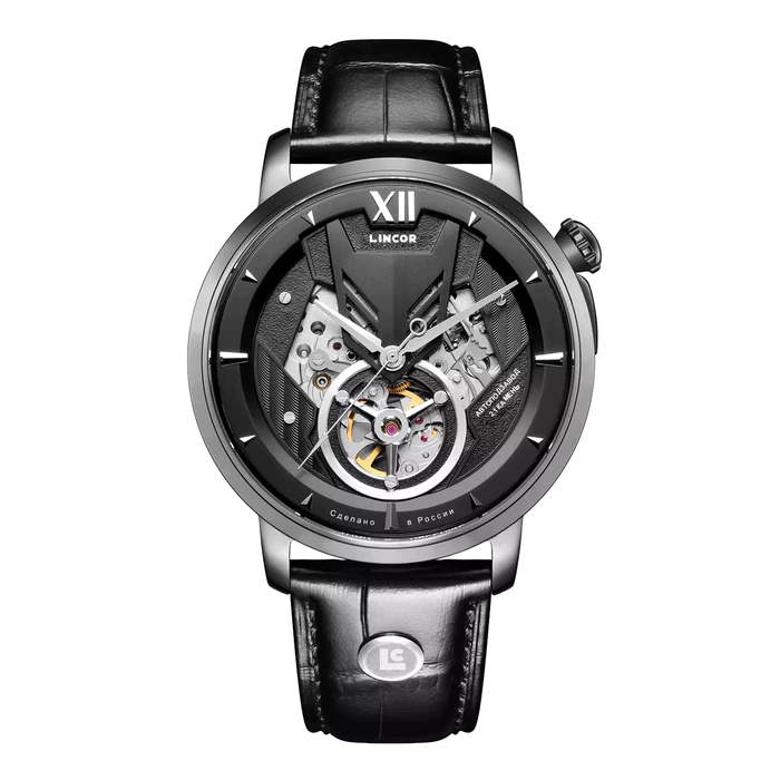 Automatic Mechanical Wristwatch Lincor UNI 7235 Black
