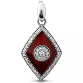 Подвеска из белого золота с бриллиантами