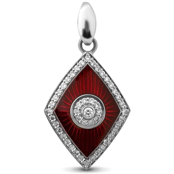White gold pendant with diamonds