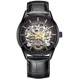 Наручные механические часы с автоподзаводом Mikhail Moskvin "Elegance" черные