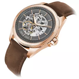 Наручные механические часы с автоподзаводом Mikhail Moskvin "Elegance" коричневые