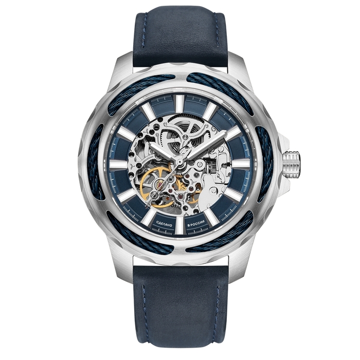 Mikhail Moskvin "Elegance" Self-winding Mechanical Wristwatch blue