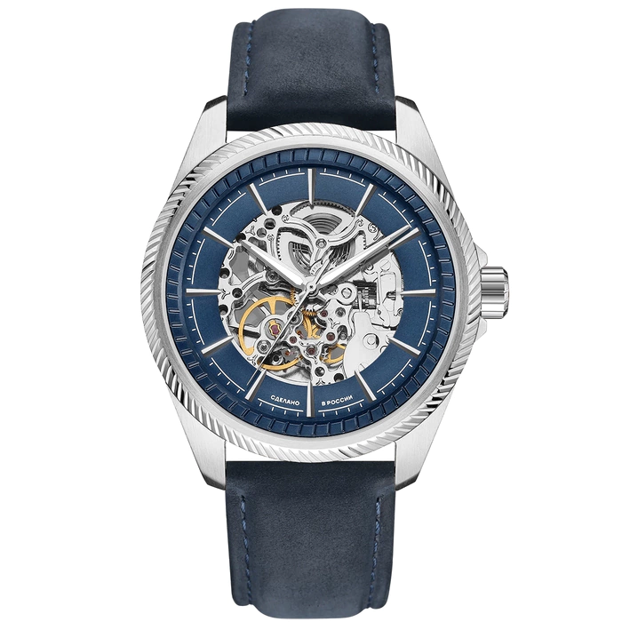 Mikhail Moskvin "Elegance" Self-winding Mechanical Wristwatch blue
