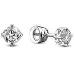 Earrings in white gold with diamonds
