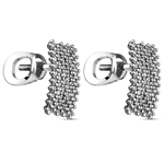 Earrings in white gold with diamonds
