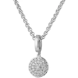 White gold necklace with diamonds