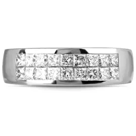 Кольцо из белого золота с бриллиантами