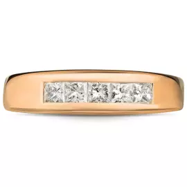 Кольцо из желтого золота с бриллиантами