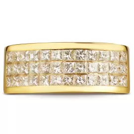 Кольцо из желтого золота с бриллиантами