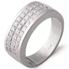 Кольцо из белого золота с бриллиантами