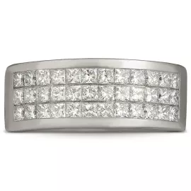 Кольцо из белого золота с бриллиантами