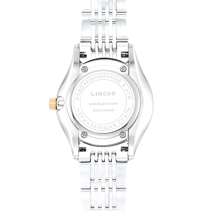 Lincor Quartz Wristwatch in silver and gold