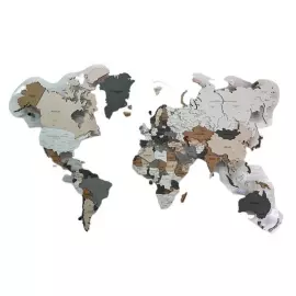 Карта мира, многоуровневая 3D "Agat", на заказ