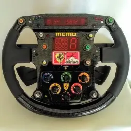 Реплика руля 1999 г. Ferrari F399 с автографом гонщика Михаэля Шумахера