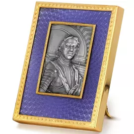 Panel "Peter I" made of brass