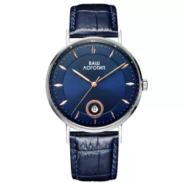Наручные механические часы с автоподзаводом Lincor UNI синие