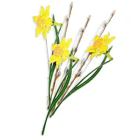 Брошь серебряная "Верба" коллекции "Гербарий Татьяны Поляковой" Брошь серебряная "Верба" коллекции "Гербарий Татьяны Поляковой"