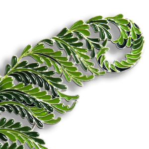 Silver brooch "Fern" from the collection "Herbarium of Tatyana Polyakova"