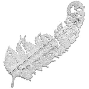 Silver brooch "Fern" from the collection "Herbarium of Tatyana Polyakova"