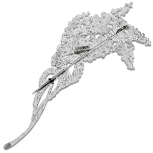 Silver brooch "Mimosa" from the collection "Herbarium of Tatyana Polyakova"