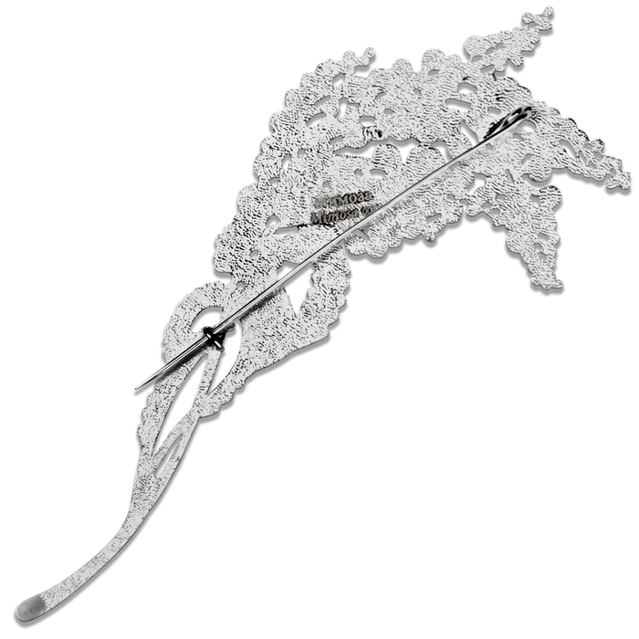 Silver brooch "Mimosa" from the collection "Herbarium of Tatyana Polyakova"