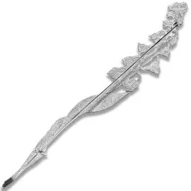 Silver brooch "Lily of the Valley" collection "Herbarium of Tatiana Polyakova"