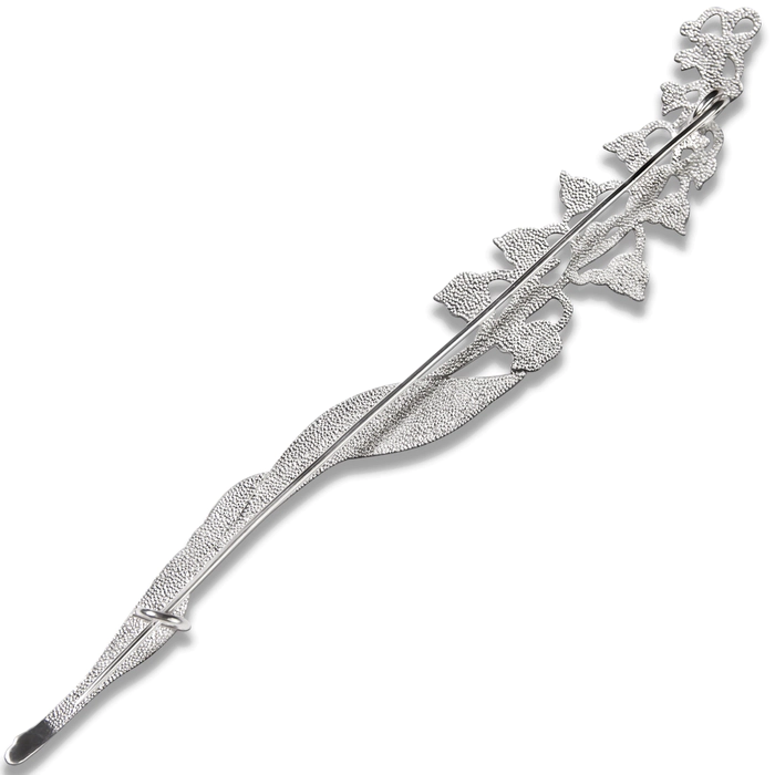 Silver brooch "Lily of the Valley" collection "Herbarium of Tatiana Polyakova"