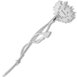 Брошь серебряная "Василек" коллекции "Гербарий Татьяны Поляковой"