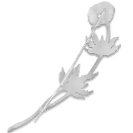 Silver brooch "Kupalnitsa" collection "Herbarium of Tatyana Polyakova"