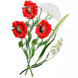 Silver brooch "Dudnik" from the collection "Herbarium of Tatyana Polyakova"