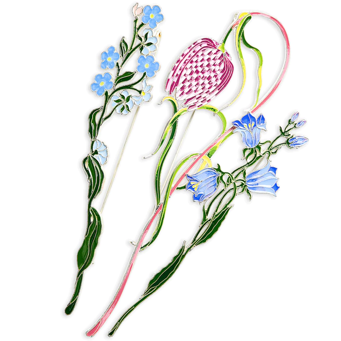 Silver brooch "Grouse" from the collection "Herbarium of Tatyana Polyakova"
