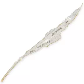 Silver brooch "Wheat" from the collection "Herbarium of Tatyana Polyakova"