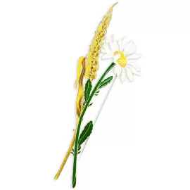 Silver brooch "Wheat" from the collection "Herbarium of Tatyana Polyakova"