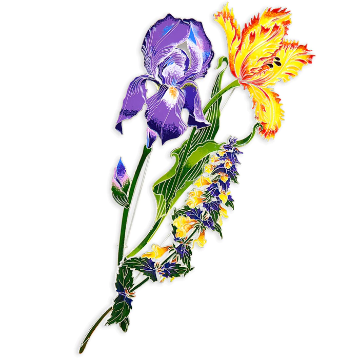 Silver brooch "Ivan da Marya" from the collection "Herbarium of Tatyana Polyakova"