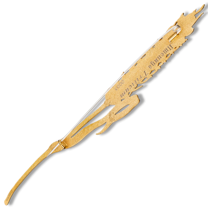 Silver brooch "Wheat" from the collection "Herbarium of Tatyana Polyakova"