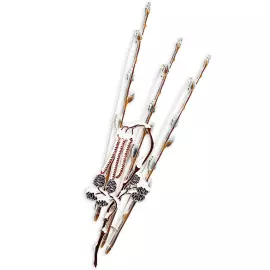 Silver brooch "Alder" from the collection "Herbarium of Tatyana Polyakova"