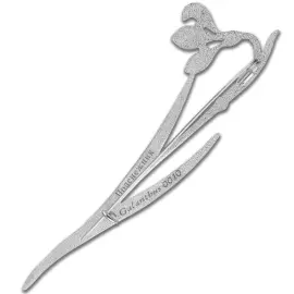 Silver brooch "Snowdrop" from the collection "Herbarium of Tatyana Polyakova"