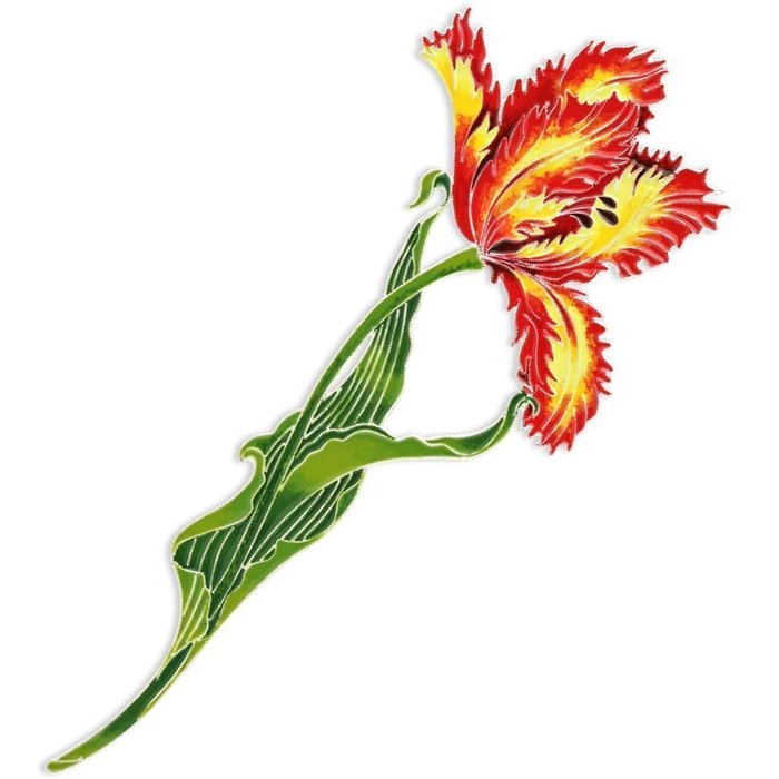 Silver brooch "Elaginsky tulip" from the collection "Herbarium of Tatyana Polyakova"