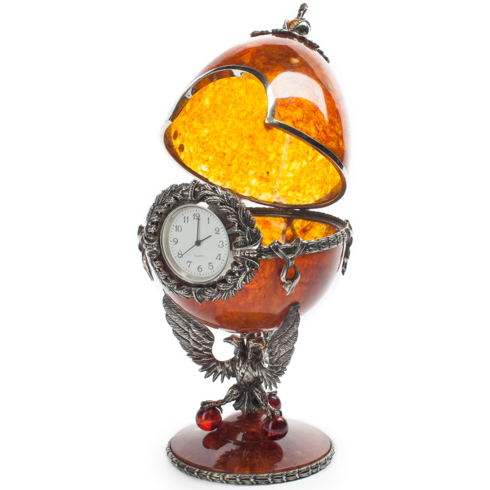 Watch-box made of amber "Derzhavnye"