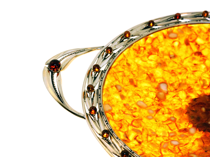 A candy bowl made of amber