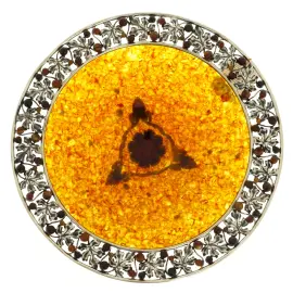 Блюдо "Виноградное" из янтаря