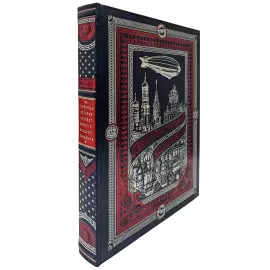 Набор книг в кожаном переплете на подставке "История авиации" в 2-х томах