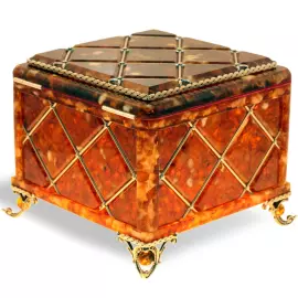 Большая шкатулка из янтаря