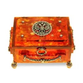Шкатулка из янтаря "Княжеская"